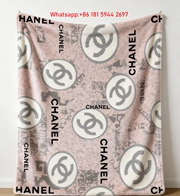 Chanel Light Pink CC Monogram Flannel Throw Blanket IMG_7073